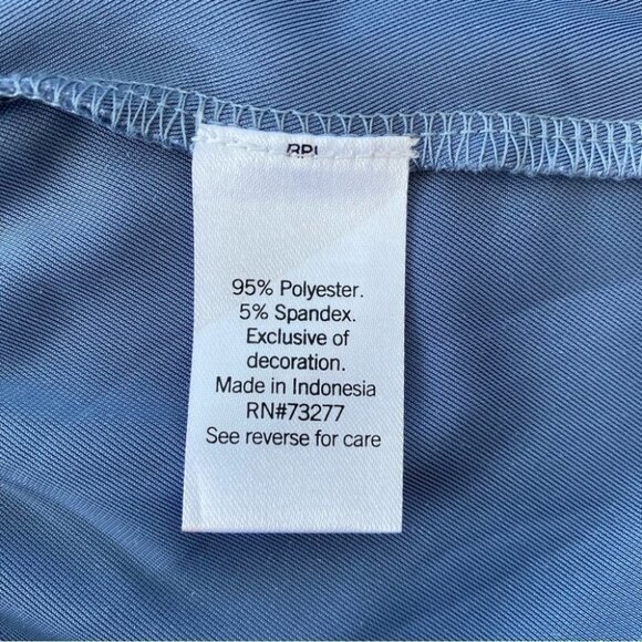 Lauren Conrad surplice top with elasticized waist & long sleeves, stretch - Picture 11 of 11